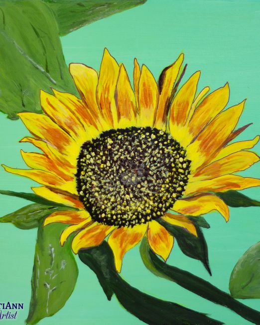 Flowers in Summer Trio - First Sunflower of Summer