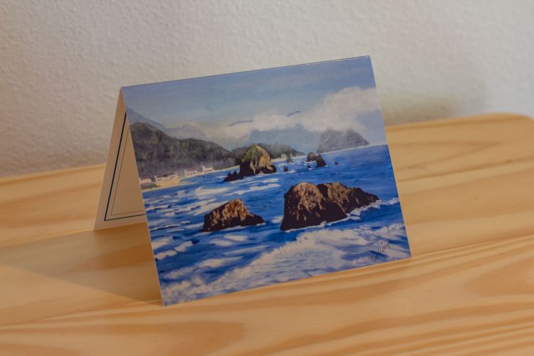 Cannon Beach from Ecola State Park Note Card