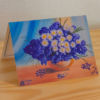Daisies in Blue Note Card