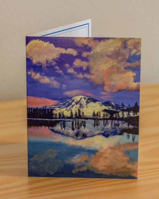 Note Card ... Mt. Rainier Reflection