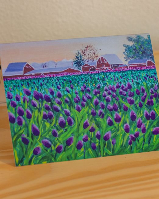 Note Card - Tulip Time on the Farm
