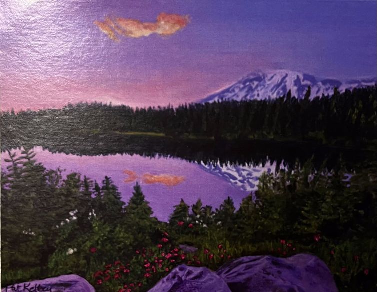 Note Card-Reflection Lake at Sunset