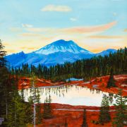 Tipsoo Lake & Mt. Rainier at Dusk – SOLD